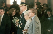 Inside the Old Capitol building at Governor Chiles' funeral