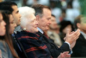 Bush family at prayer breakfast.