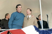 Governor Jeb Bush and Lieutenant Governor Brogan at inauguration parade.