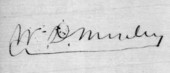 Signature of William Moseley.