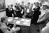 Doctors lobbying Florida Representative Vernon Peeples.