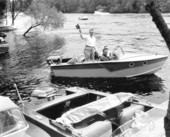 Former governor Charley E. Johns on a Florida legislators' boat trip