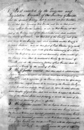 First acts of the legislative council