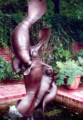 Manatee sculpture at the governor's mansion - Tallahassee, Florida