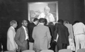Group in the Allen Morris House Committee room.