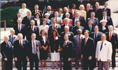 Group portrait of the 1988-1990 Florida State Senate members - Tallahassee, Florida.