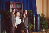 Governor Bush, Former President Bush and Mrs. Barbara Bush and Secretary Glenda Hood - Tallahassee, Florida .