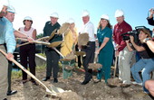 Governor Jeb Bush taking part in groundbreaking ceremony during the Acceler8 agreement to expedite critical Everglades restoration projects