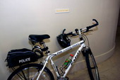 FDLE Capitol Police bicycle at the R.A. Gray Building in Tallahassee, Florida.