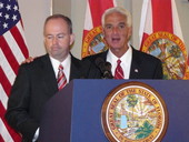Governor Charlie Crist appointing his former chief of staff and top political adviser, George LeMieux, to fill the U.S. Senate seat of Senator Mel Martinez.