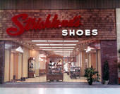 Storefront of Strickland's Shoes in the Northwood Mall on opening day - Tallahassee, Florida.