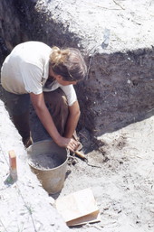 Excavation at Warm Mineral Springs.