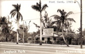 Post card of Layton's Park - Riviera Beach, Florida.