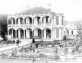 Exterior front view of the George Franklin Drew mansion - Ellaville, Florida