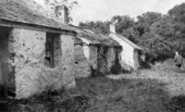 Cabins for former slaves, made of tabby concrete, at the Kingsley Plantation on Fort George Island in Jacksonville, Florida.