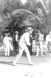 President-elect Warren G. Harding playing golf - Miami Beach, Florida