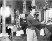 Interior view of Hawthorne railroad station - Hawthorne, Florida