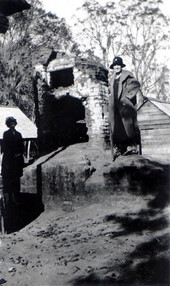 Women standing by outdoor oven at the El Destino Plantation - Jefferson County, Florida