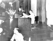 House Speaker Dan McCarty signing legislative bills - Tallahassee, Florida.