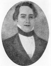 Painted portrait of Prince Charles Napoleon Achille Murat - Tallahassee, Florida