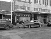 Front of Miller's Bootery on the south side of College between Monroe and Adams - Tallahassee, Florida.
