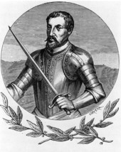 Engraving of Hernando de Soto