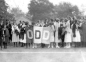 FSCW odd's classmates with banner - Tallahassee, Florida.