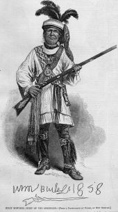 Drawing of Seminole chief, Billy Bowlegs