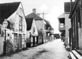 Buildings along Charlotte street - Saint Augustine, Florida