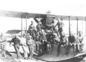 Group of sailors on a Curtiss flying boat- Miami, Florida