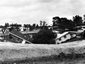 Two homes destroyed by a sinkhole - Ocala, Florida.
