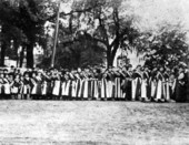 Girls parading at the inauguration of Governor E.A. Perry - Tallahassee, Florida.
