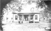 Front view of the Iverson home on Gulf Stream Avenue - Sarasota, Florida.