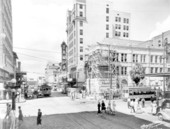 Street scene down Franklin Street at Zack Street - Tampa, Florida.