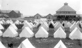 Army tent encampment during the Spanish-American war - Pablo Beach, Florida.