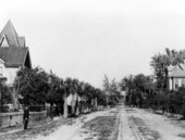 Looking down Emmett avenue - Palatka, Florida