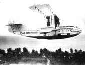 Seaplane in flight.