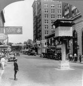 Looking down Orange Avenue from Central - Orlando, Florida.