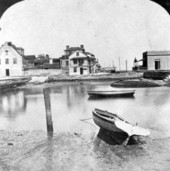 Riverfront view of basin and sea wall - Saint Augustine, Florida
