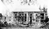 Work being performed on the First Presbyterian Church building - Tallahassee, Florida.
