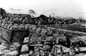Spanish evacuating Fort San Marcos - Saint Augustine, Florida