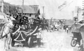 Parade celebrating a road opening - Hastings, Florida