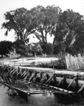 Stowe residence as seen from the river - Mandarin, Florida.