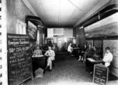 Inside the real estate offices of Buchanan & Burton - Miami, Florida.