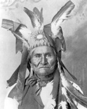 Geronimo, a Chiricahua Apache chief.
