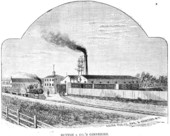 Etching of cotton gin - Gainesville, Florida