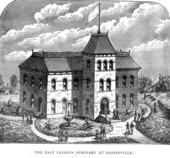 Engraving of the East Florida Seminary - Gainesville, Florida