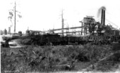 Palmetto Phosphate Company's locomotive transporting phosphate from a mine - Fort Meade, Florida