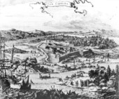 Lithograph of Fort Caroline