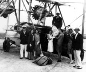 Air mail delivery being picked up - Miami, Florida.